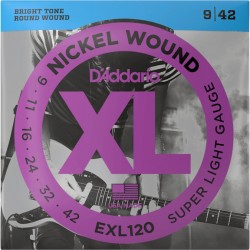 SET D'Addario EXL120 NICKEL...