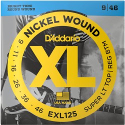 SET D'Addario EXL125 NICKEL...